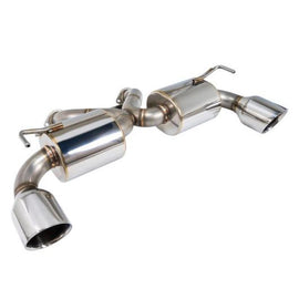 Remark Nissan 370Z (Z34) V2 Axle Back Exhaust w/Stainless Steel Double Wall Tip - Corvette Realm