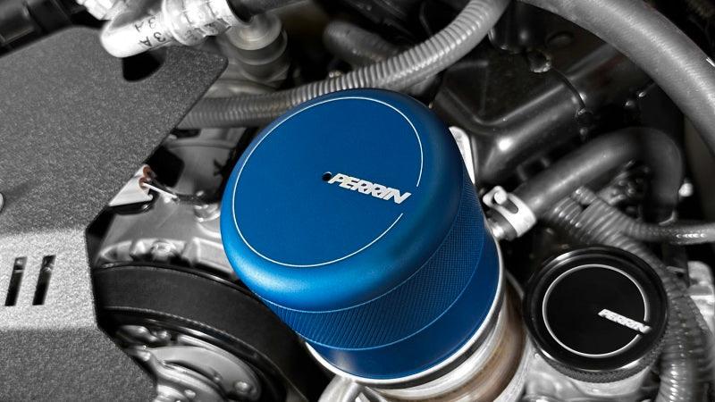 Perrin 2015+ Subaru WRX/STI Oil Filter Cover - Blue - Corvette Realm