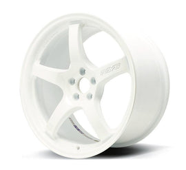 Gram Lights 57CR 18x9.5 +38 5x100 Ceramic White Pearl Wheel - Corvette Realm