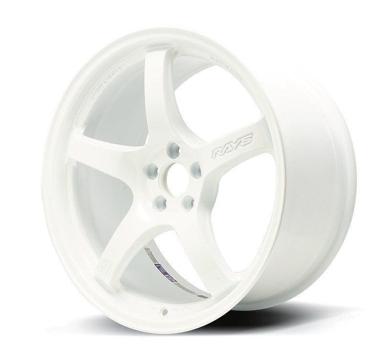 Gram Lights 57CR 18x9.5 +38 5x114.3 Ceramic White Pearl Wheel - Corvette Realm