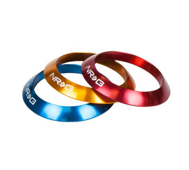 NRG Shift Knob - White (Includes 4 Interchangeable Rings) - Corvette Realm