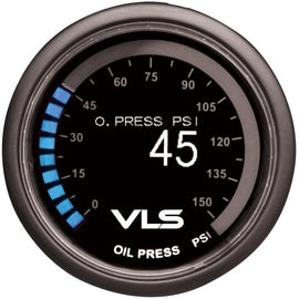 Revel VLS 52mm 0-150PSI Digital OLED Oil Pressure Gauge - Corvette Realm