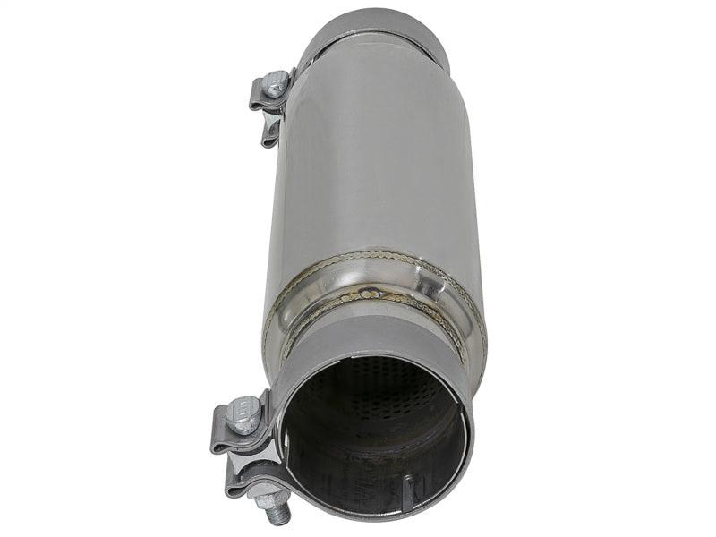 aFe MACH Force-Xp 409 SS Resonator 3in. Inlet/Outlet / 4in. Diameter / 12in. Body / 16in. Length - Corvette Realm