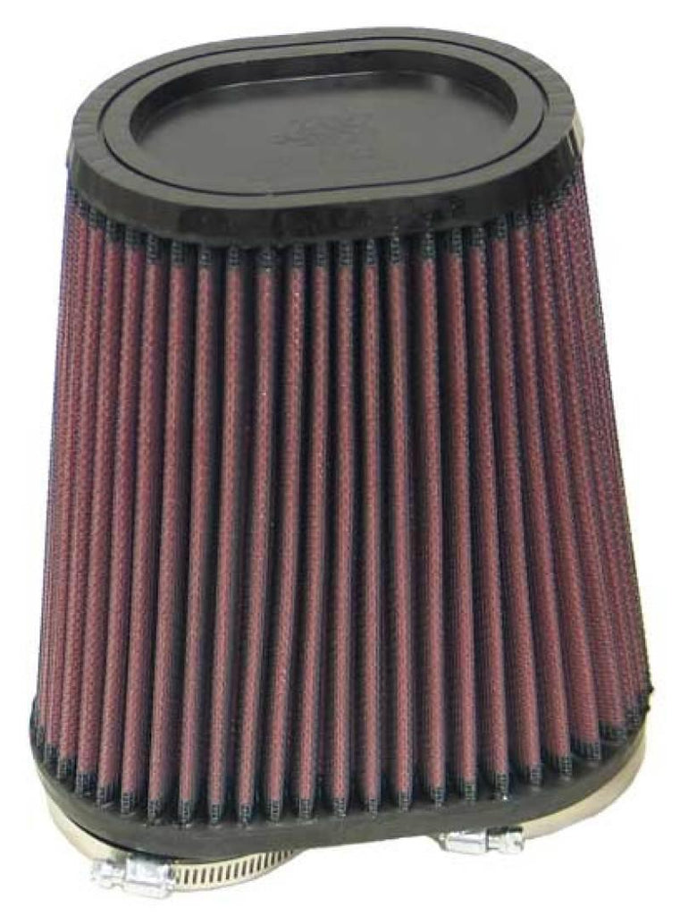 K&N Universal Rubber Filter Dual Flange Oval Tprd 3.75in Base O/S W x 3.438in Top O/S W x 6.75in H - Corvette Realm