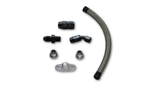 Load image into Gallery viewer, Vibrant Univ Oil Drain Kit incl 12in Teflon lined S.S. hose Fitting - Corvette Realm