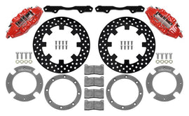 Wilwood 17-21 Can-Am X3RS Red 6-Piston Front Kit 11.25in - Drilled Rotors - Corvette Realm