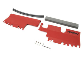 Perrin 15-21 WRX/STI Radiator Shroud (Without OEM Intake Scoop) - Red - Corvette Realm