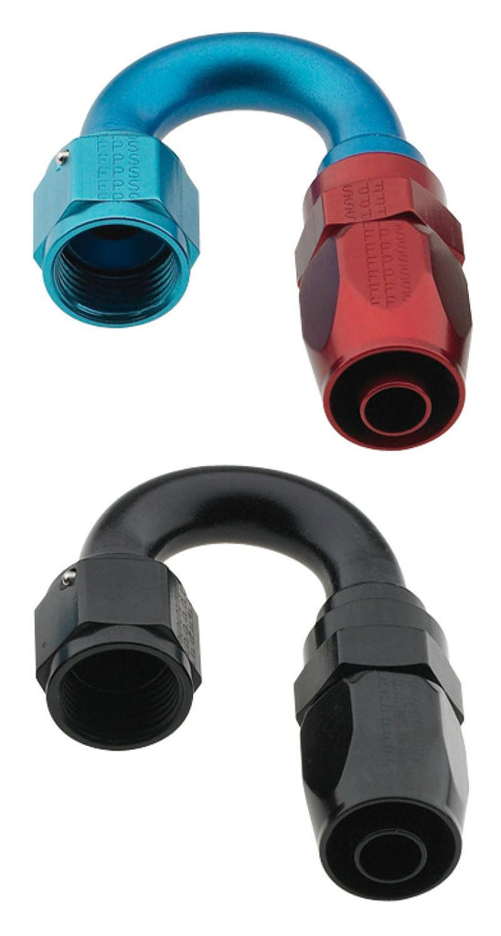 Fragola -8AN x 180 Degree Pro-Flow Hose End - Black - Corvette Realm