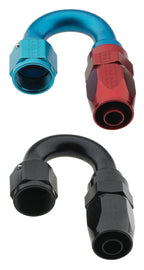 Fragola -6AN x 180 Degree Pro-Flow Hose End - Black - Corvette Realm