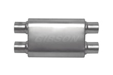 Load image into Gallery viewer, Gibson MWA Superflow Dual/Dual Oval Muffler - 4x9x14in/3in Inlet/3in Outlet - Stainless - Corvette Realm