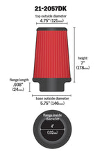 Load image into Gallery viewer, AEM DryFlow Air Filter Kit 4in x 7in DRYFLOW - Corvette Realm