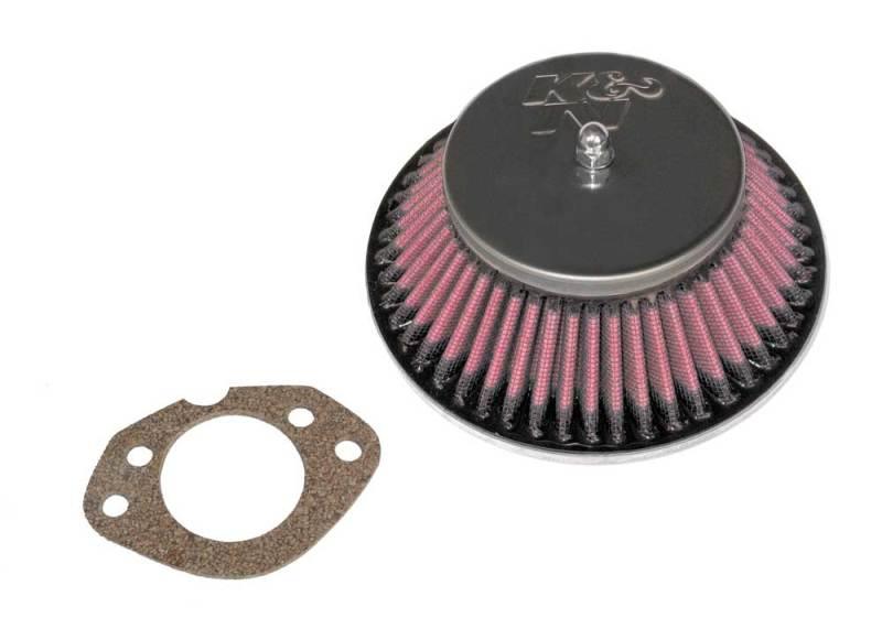 K&N Custom Racing Assembly - Round Tapered - Red 1.656in Neck Flange - 2.25in Over Height - Corvette Realm