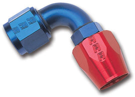 Russell Performance -6 AN Red/Blue 90 Degree Full Flow Hose End - Corvette Realm