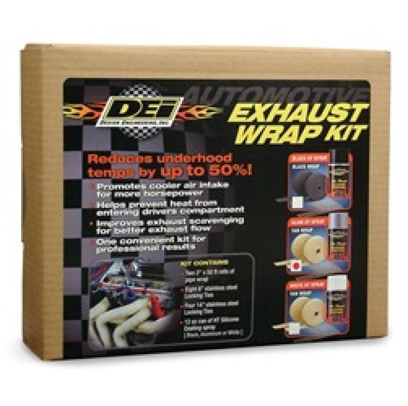 DEI Exhaust Wrap Kit - Tan Wrap & Aluminum HT Silicone Coating - Corvette Realm