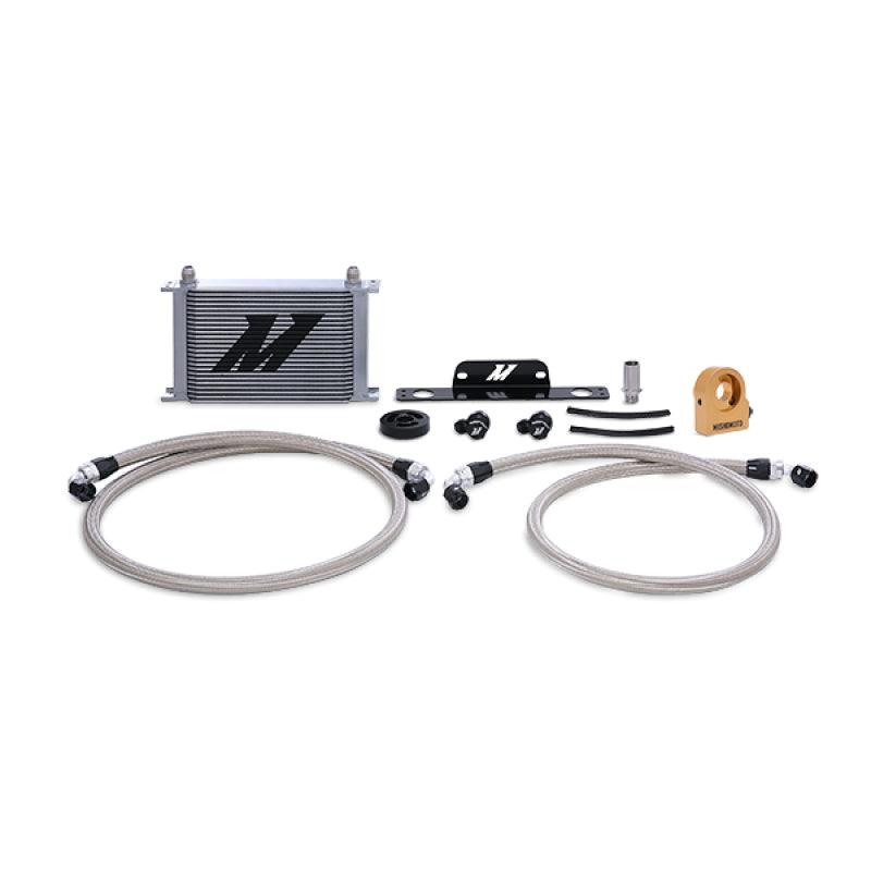 Mishimoto 10-15 Chevrolet Camaro SS Thermostatic Oil Cooler Kit - Silver - Corvette Realm