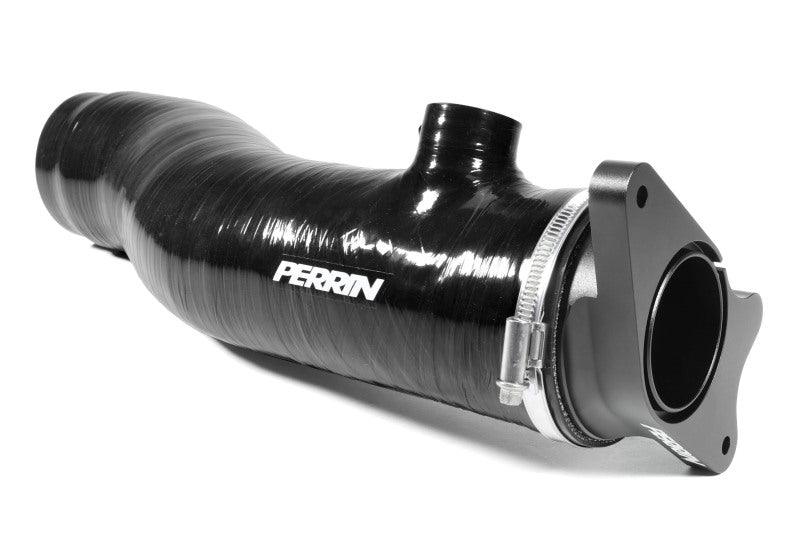 Perrin 2022+ Subaru WRX Black 3in Turbo Inlet Hose w/ Nozzle - Corvette Realm