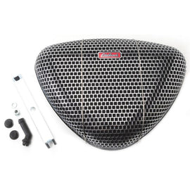Edelbrock Air Cleaner Pro-Flo 1000 Series Triangular Steel Top 11 375In X 8 375In X 3In Chrome - Corvette Realm