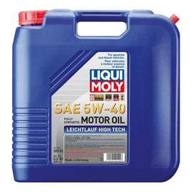LIQUI MOLY 20L Leichtlauf (Low Friction) High Tech Motor Oil SAE 5W40 - Corvette Realm