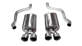 Corsa 09-13 Chevrolet Corvette C6 6.2L V8 Polished Sport Axle-Back Exhaust - Corvette Realm