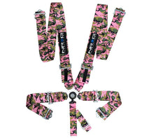 Load image into Gallery viewer, NRG SFI 16.1 5pt 3in. Seat Belt Harness/ Cam Lock - Pink Camo - Corvette Realm