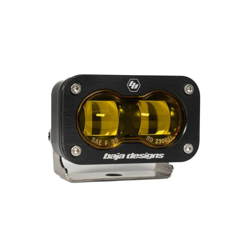 Baja Designs 17-20 Ford F-150 Raptor S2 SAE Pro Fog Pocket Kit - Amber - Corvette Realm