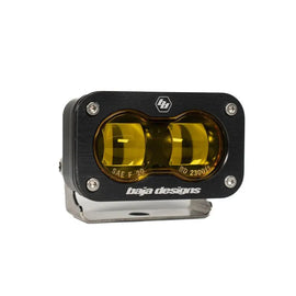 Baja Designs 17-20 Ford F-150 Raptor S2 SAE Pro Fog Pocket Kit - Amber - Corvette Realm