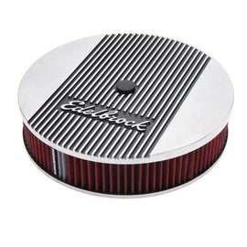 Edelbrock Air Cleaner Elite II 14In Diameter w/ 3In Element Polished - Corvette Realm