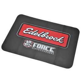 Edelbrock Racing Fender Cover - PVC Foam Mat - 2 Color Printed Edelbrock Racing Logo - Corvette Realm
