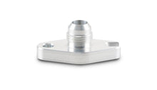 Load image into Gallery viewer, Vibrant Aluminum Oil Drain Flange (w/Crowfoot) -10AN Male Flare 2.060in Bolt Hole (Garrett GT6041) - Corvette Realm