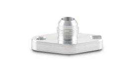Vibrant Aluminum Oil Drain Flange (w/Crowfoot) -10AN Male Flare 2.060in Bolt Hole (Garrett GT6041) - Corvette Realm
