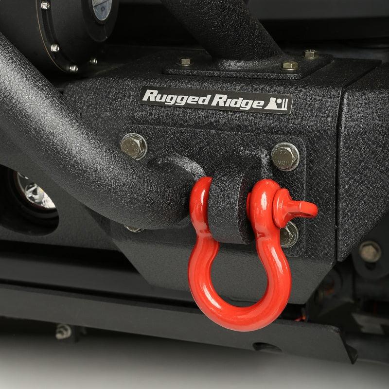 Rugged Ridge Red 9500lb 3/4in D-Ring - Corvette Realm