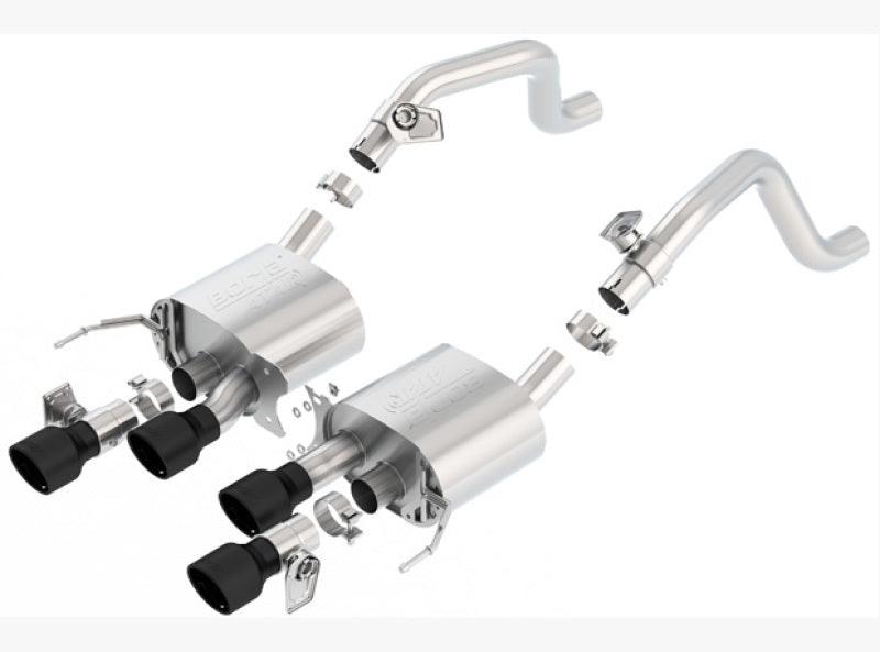 Borla 14-18 C7 Corvette Stingray Axle-Back ATAK Exhaust 2.75in To Muffler Dual 2.75in Out 4.25in Tip - Corvette Realm