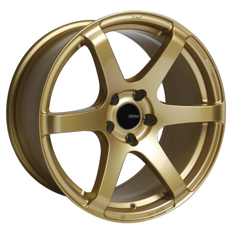 Enkei T6S 17x8 45mm Offset 5x100 Bolt Pattern 72.6 Bore Gold Wheel - Corvette Realm