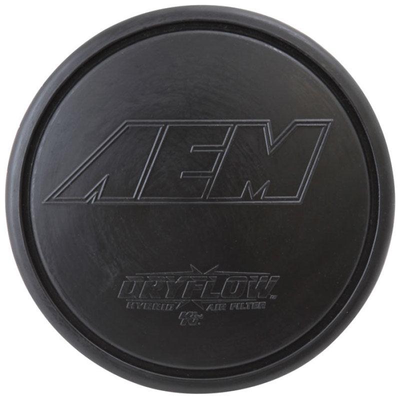 AEM Dryflow Air Filter - Round Tapered - 2.75in Flange ID x 5.5in Base OD x 4.75in Top OD x 7.5in H - Corvette Realm