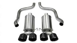 Corsa Black Xtreme Axle-Back Exhaust w/Dual Black 3.5in Tips 09-13 Chevrolet Corvette C6 6.2L V8 - Corvette Realm