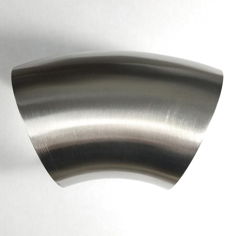 Stainless Bros 3in Diameter 304SS 1D Radius 45 Degree Bend No Leg Mandrel Bend - Corvette Realm