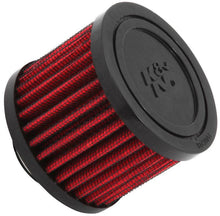 Load image into Gallery viewer, K&amp;N 1 inch ID 3 inch OD 2.375 inch H Rubber Base Crankcase Vent Filter - Corvette Realm