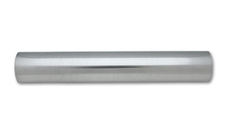 Vibrant 4in O.D. Universal Aluminum Tubing (18in long Straight Pipe) - Polished - Corvette Realm