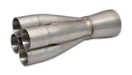 Vibrant 4-1 SS Merge Collectors (1-7/8in Inlet Slipover ID 2-1/2in Merge Outlet OD) Single Unit - Corvette Realm