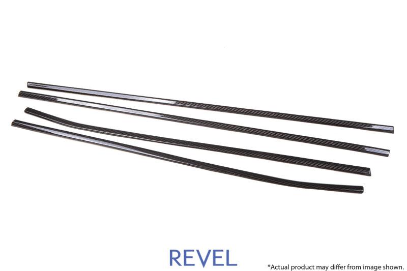 Revel GT Dry Carbon Window Outer Trim (FL/FR/RL/RR) 15-18 Subaru WRX/STI - 4 Pieces - Corvette Realm