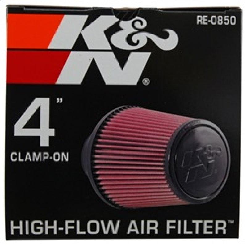 K&N Universal Air Filter (4in. Flange / 6in. Base OD / 4-5/8in. Top OD / 6in. Height) - Corvette Realm