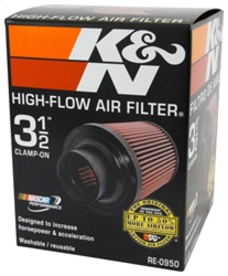 K&N Universal Rubber Filter 3 1/2inch ID FLG / 6inch Base / 4-5/8inch Top / 6inch Height - Corvette Realm