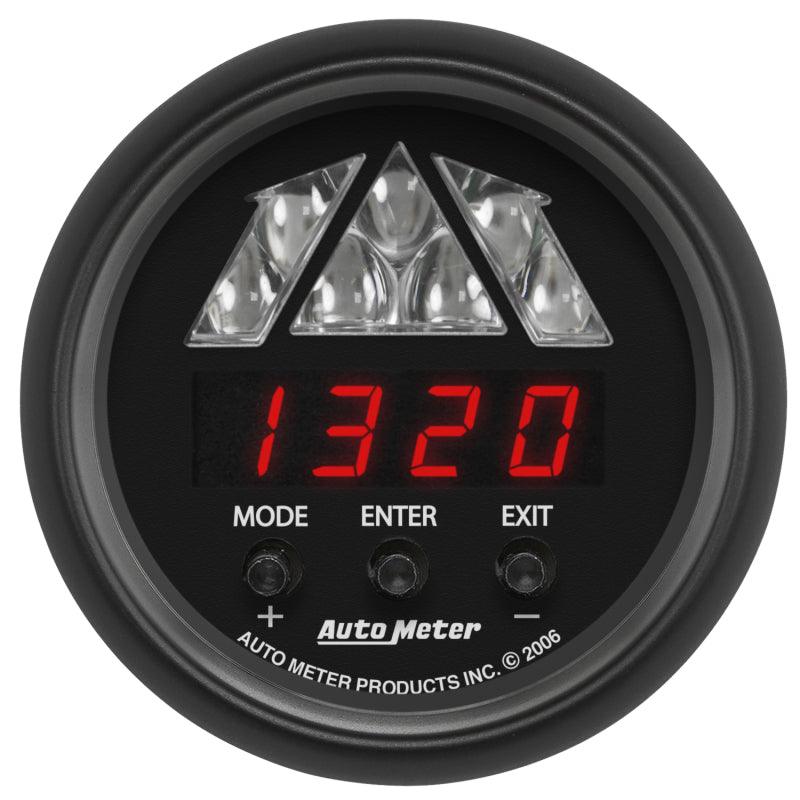 Autometer Z-Series 2-1/16in Tachometer Digital 16000 RPM w/ LED Shift Light - Corvette Realm