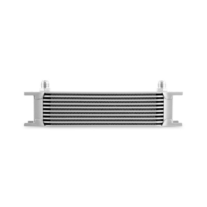 Mishimoto Universal -8AN 10 Row Oil Cooler - Silver - Corvette Realm