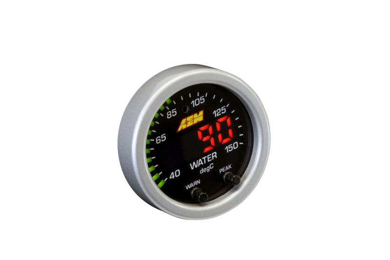 AEM X-Series Temperature 100-300F Gauge Kit (ONLY Black Bezel and Water Temp. Faceplate) - Corvette Realm