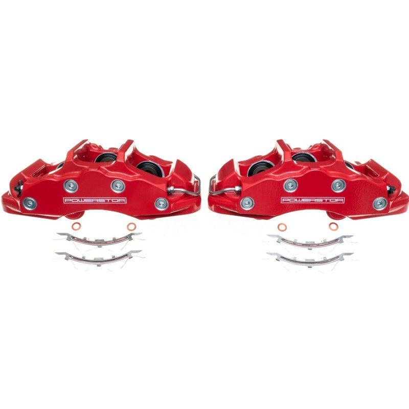 Power Stop 06-13 Chevrolet Corvette Front Red Calipers - Pair - Corvette Realm