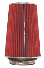 Load image into Gallery viewer, Spectre Adjustable Conical Air Filter 9-1/2in. Tall (Fits 3in. / 3-1/2in. / 4in. Tubes) - Red - Corvette Realm