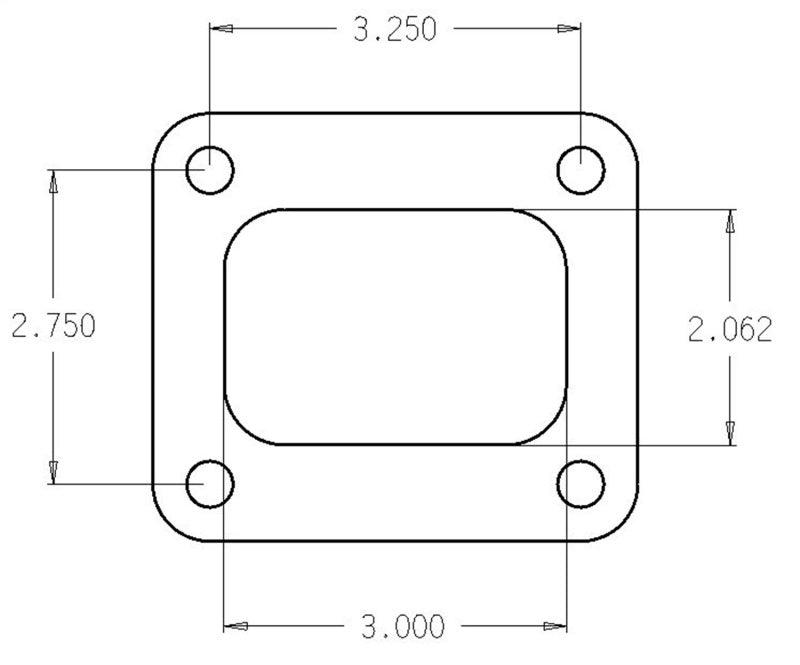 Cometic Turbo FLG T4 Garrett Exh Inlet .010in Exhaust Gasket - Corvette Realm