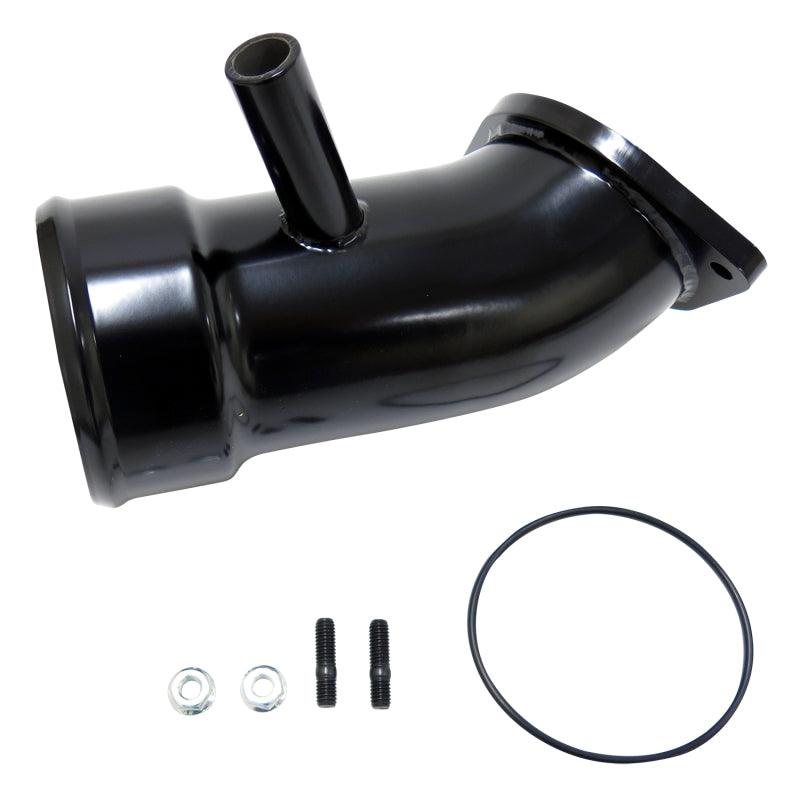 Wehrli 17-19 Chevrolet 6.6L L5P Duramax 3.5in Intake Horn w/PCV Port - Gloss Black - Corvette Realm