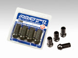 Rays 17 Hex L48 Racing Nut 12x1.5 - Black (4 Pieces)